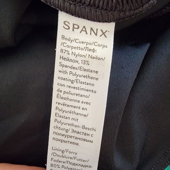 Spanx Black SPANXshape Faux Leather Leggings Size 1X - Picture 6 of 6